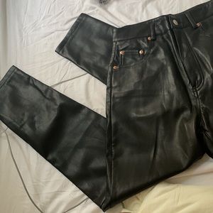 pull&bear leather pant